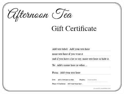 afternoon tea  gift certificate style1 default template image-81 downloadable and printable with editable fields