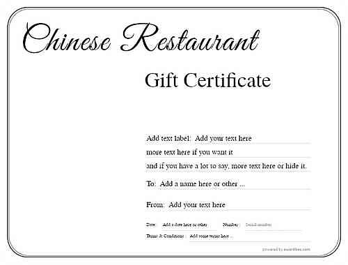 chinese restaurant gift certificate style1 default template image-55 downloadable and printable with editable fields