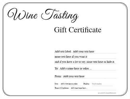 wine tasting gift certificate style1 default template image-263 downloadable and printable with editable fields
