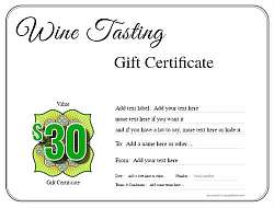 wine tasting gift certificate style1 default template image-264 downloadable and printable with editable fields