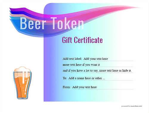 beer    gift certificate style7 blue template image-199 downloadable and printable with editable fields