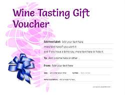 wine tasting gift certificate style9 purple template image-282 downloadable and printable with editable fields