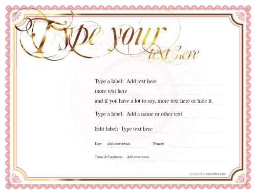 red border on white background free make your own editable coupon template with gold swirling heading