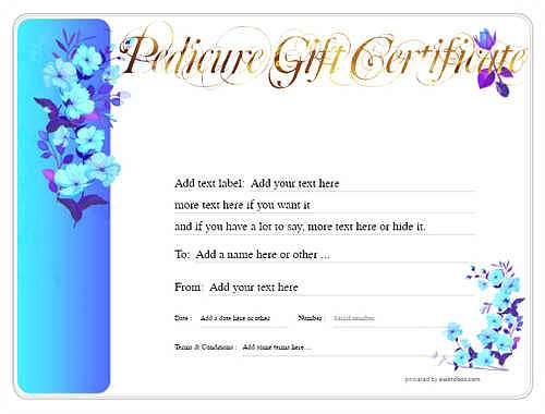  pedicure  gift certificate style8 blue template image-46 downloadable and printable with editable fields