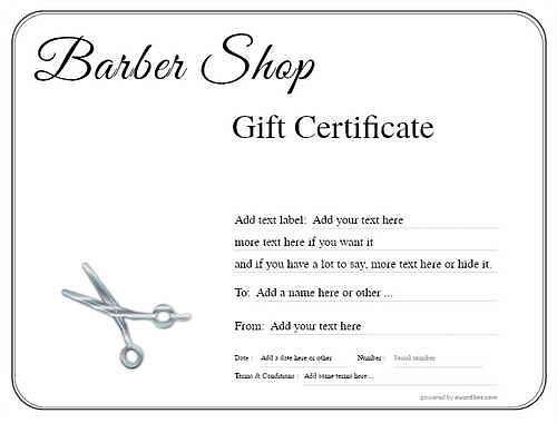 barber shop  gift certificate style1 default template image-79 downloadable and printable with editable fields