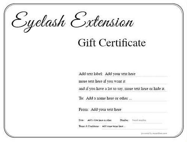 eyelash extension  gift certificate style1 default template image-158 downloadable and printable with editable fields
