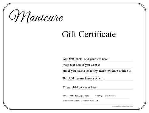  manicure  gift certificate style1 default template image-2 downloadable and printable with editable fields
