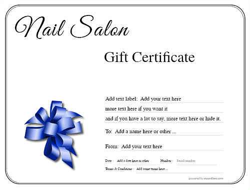 nail salon  gift certificate style1 default template image-209 downloadable and printable with editable fields