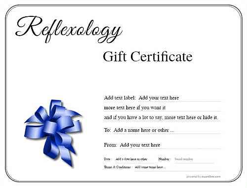 reflexology   gift certificate style1 default template image-235 downloadable and printable with editable fields
