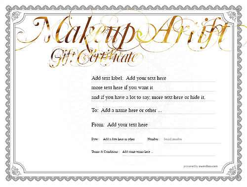 makeup artist  gift certificate style4 default template image-60 downloadable and printable with editable fields