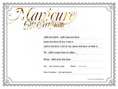  manicure  gift certificate style4 default template image-8 downloadable and printable with editable fields