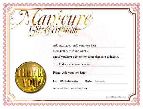  manicure  gift certificate style4 red template image-7 downloadable and printable with editable fields