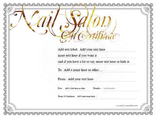 nail salon  gift certificate style4 default template image-216 downloadable and printable with editable fields