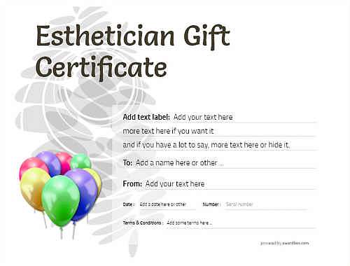 esthetician   gift certificate style9 default template image-205 downloadable and printable with editable fields