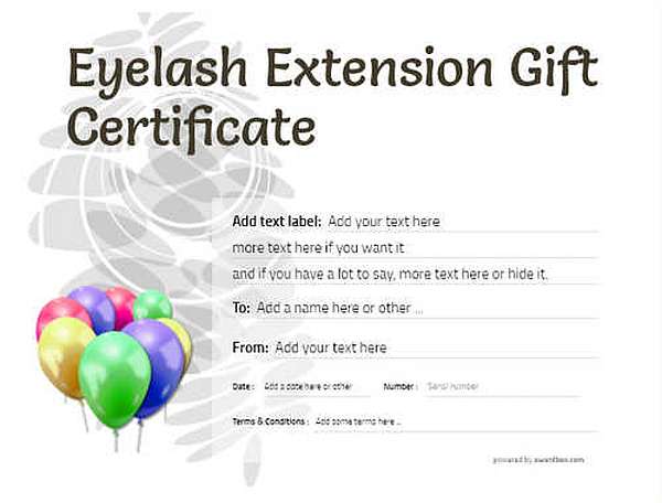 eyelash extension  gift certificate style9 default template image-179 downloadable and printable with editable fields