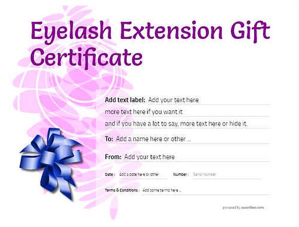 eyelash extension  gift certificate style9 purple template image-177 downloadable and printable with editable fields