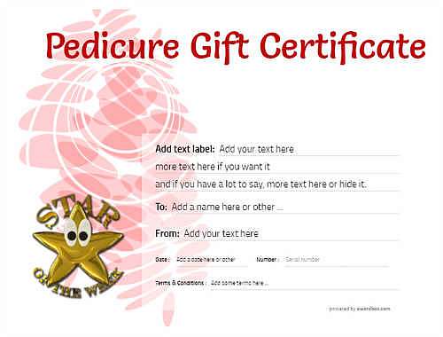  pedicure  gift certificate style9 red template image-48 downloadable and printable with editable fields