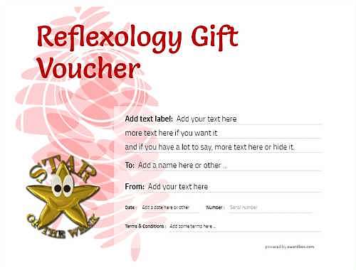 reflexology   gift certificate style9 red template image-256 downloadable and printable with editable fields