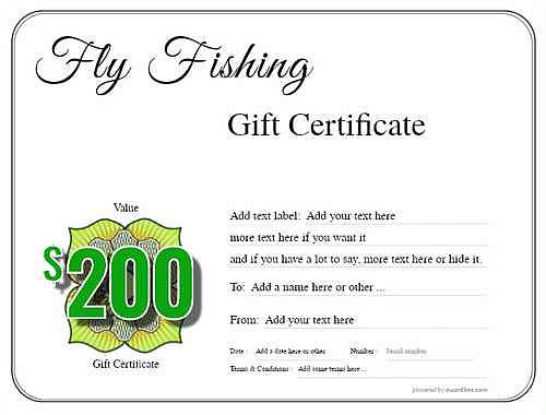 fly fishing  gift certificate style1 default template image-81 downloadable and printable with editable fields
