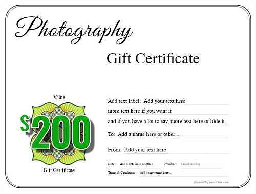  photography  gift certificate style1 default template image-55 downloadable and printable with editable fields