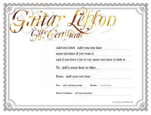 guitar lesson  gift certificate style4 default template image-138 downloadable and printable with editable fields