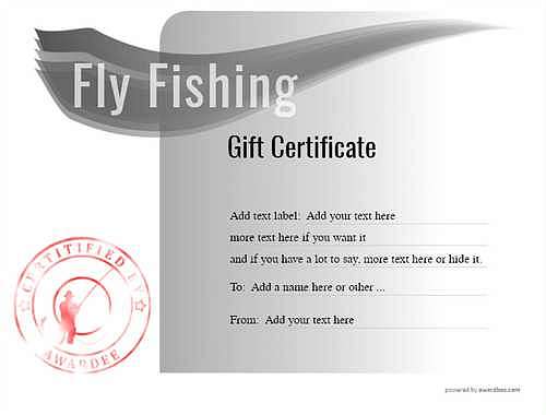 fly fishing  gift certificate style7 default template image-91 downloadable and printable with editable fields