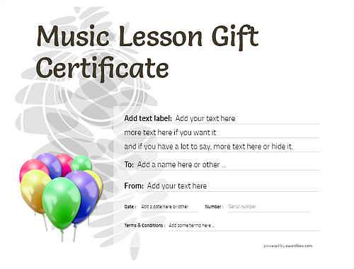 music lesson  gift certificate style9 default template image-205 downloadable and printable with editable fields