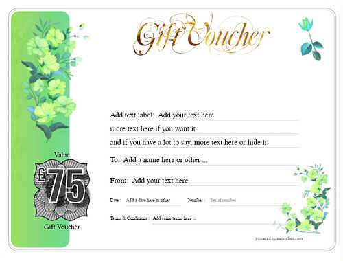 money   gift certificate style8 green template image-19 downloadable and printable with editable fields
