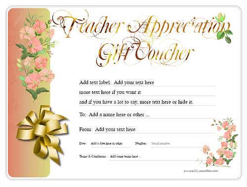 teacher appreciation gift certificate style8 red template image-95 downloadable and printable with editable fields