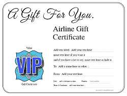 airline gift certificate style1 default template image-313 downloadable and printable with editable fields