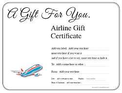 airline gift certificate style1 default template image-315 downloadable and printable with editable fields