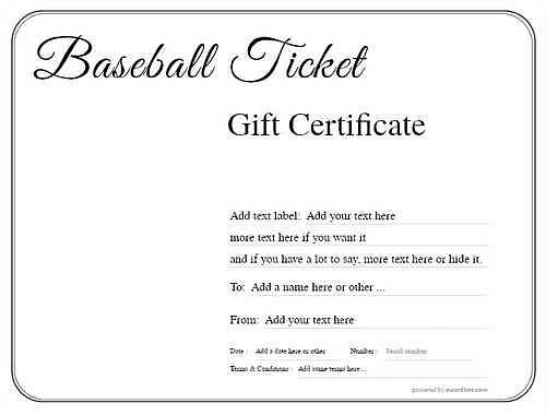 baseball ticket gift certificate style1 default template image-522 downloadable and printable with editable fields