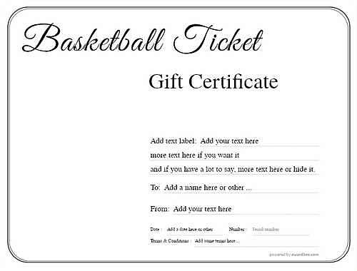 basketball ticket gift certificate style1 default template image-548 downloadable and printable with editable fields