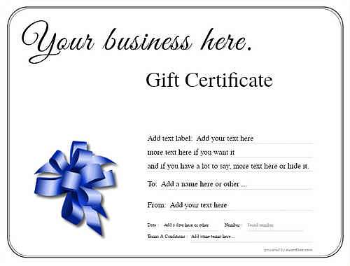 business gift certificate style1 default template image-443 downloadable and printable with editable fields