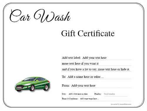 car wash gift certificate style1 default template image-211 downloadable and printable with editable fields