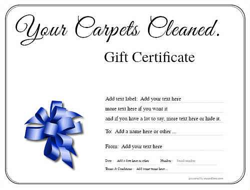carpet cleaning  gift certificate style1 default template image-651 downloadable and printable with editable fields