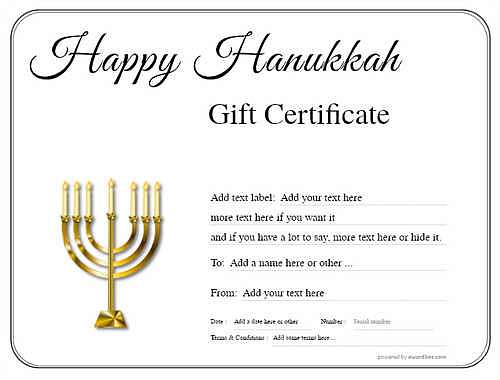 hanukkah   gift certificate style1 default template image-159 downloadable and printable with editable fields