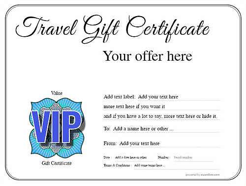 travel gift certificate style1 default template image-287 downloadable and printable with editable fields