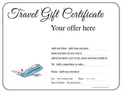 travel gift certificate style1 default template image-289 downloadable and printable with editable fields
