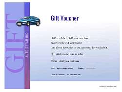 auto detailing gift certificate templates