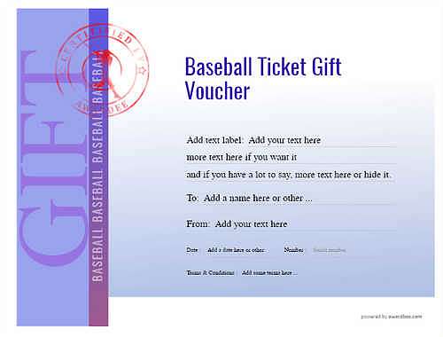 baseball ticket gift certificate style3 blue template image-526 downloadable and printable with editable fields