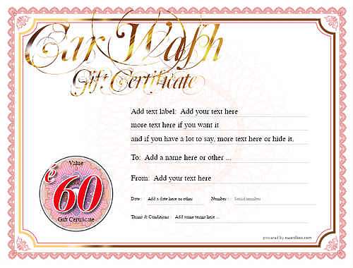 car wash gift certificate style4 red template image-215 downloadable and printable with editable fields