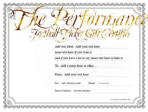 football ticket  gift certificate style4 default template image-606 downloadable and printable with editable fields