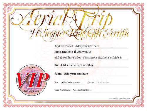 helicopter ride gift certificate style4 red template image-423 downloadable and printable with editable fields