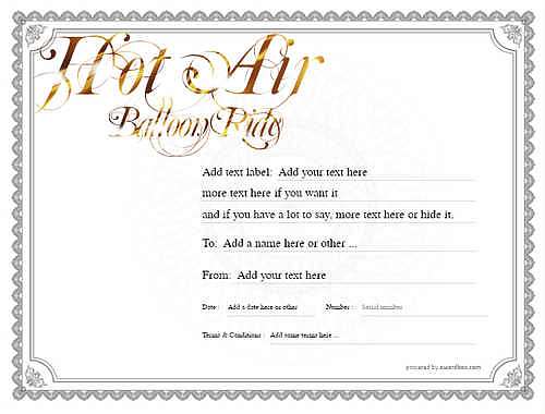 Hot air balloon gift certificate style4 default template image-398 downloadable and printable with editable fields