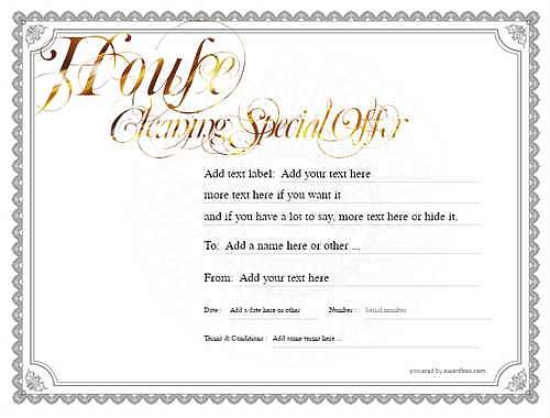 house cleaning gift certificate style4 default template image-684 downloadable and printable with editable fields