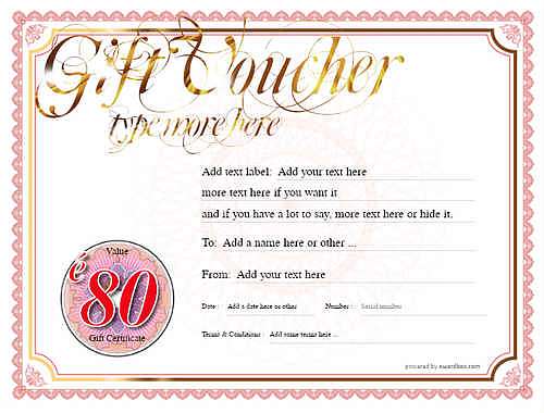 money   gift certificate style4 red template image-7 downloadable and printable with editable fields