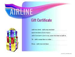 airline gift certificate <a href=