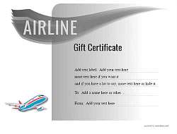 airline gift certificate style7 default template image-325 downloadable and printable with editable fields