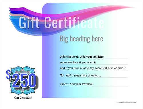 money   gift certificate style7 blue template image-16 downloadable and printable with editable fields